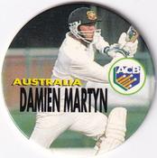 1995 Crown & Andrews Cricket Test Series & Sheffield Shield POG Pack Milk Caps #C4 Damien Martyn Front