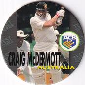 1995 Crown & Andrews Cricket Test Series & Sheffield Shield POG Pack Milk Caps #C5 Craig McDermott Front