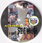 1995 Crown & Andrews Cricket Test Series & Sheffield Shield POG Pack Milk Caps #C11 Steve Waugh Front