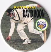 1995 Crown & Andrews Cricket Test Series & Sheffield Shield POG Pack Milk Caps #C12 David Boon Front