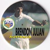 1995 Crown & Andrews Cricket Test Series & Sheffield Shield POG Pack Milk Caps #C15 Brendon Julian Front