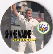 1995 Crown & Andrews Cricket Test Series & Sheffield Shield POG Pack Milk Caps #C20 Shane Warne Front