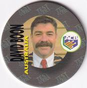 1995 Crown & Andrews Cricket Test Series & Sheffield Shield POG Pack Milk Caps #C23 David Boon Front