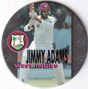 1995 Crown & Andrews Cricket Test Series & Sheffield Shield POG Pack Milk Caps #C53 Jimmy Adams Front