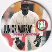 1995 Crown & Andrews Cricket Test Series & Sheffield Shield POG Pack Milk Caps #C67 Junior Murray Front