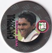 1995 Crown & Andrews Cricket Test Series & Sheffield Shield POG Pack Milk Caps #C68 Shivnarine Chanderpaul Front