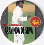 1995 Crown & Andrews Cricket Test Series & Sheffield Shield POG Pack Milk Caps #C75 Aravinda De Silva Front