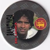 1995 Crown & Andrews Cricket Test Series & Sheffield Shield POG Pack Milk Caps #C78 Arjuna Ranatunga Front