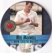 1995 Crown & Andrews Cricket Test Series & Sheffield Shield POG Pack Milk Caps #C89 Neil Maxwell Front