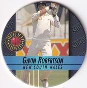1995 Crown & Andrews Cricket Test Series & Sheffield Shield POG Pack Milk Caps #C91 Gavin Robertson Front