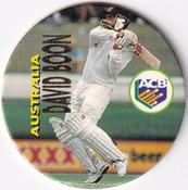 1995 Crown & Andrews Cricket Test Series & Sheffield Shield POG Pack Milk Caps - Gold Foil Parallel #C2 David Boon Front