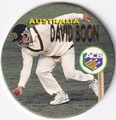 1995 Crown & Andrews Cricket Test Series & Sheffield Shield POG Pack Milk Caps - Gold Foil Parallel #C12 David Boon Front