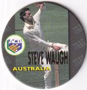 1995 Crown & Andrews Cricket Test Series & Sheffield Shield POG Pack Milk Caps - Gold Foil Parallel #C21 Steve Waugh Front