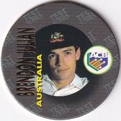 1995 Crown & Andrews Cricket Test Series & Sheffield Shield POG Pack Milk Caps - Gold Foil Parallel #C26 Brendon Julian Front