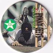 1995 Crown & Andrews Cricket Test Series & Sheffield Shield POG Pack Milk Caps - Gold Foil Parallel #C42 Saeed Anwar Front