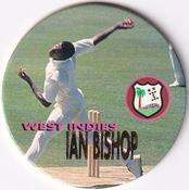 1995 Crown & Andrews Cricket Test Series & Sheffield Shield POG Pack Milk Caps - Gold Foil Parallel #C66 Ian Bishop Front