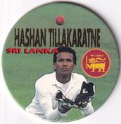 1995 Crown & Andrews Cricket Test Series & Sheffield Shield POG Pack Milk Caps - Gold Foil Parallel #C77 Hashan Tillakaratne Front