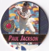1995 Crown & Andrews Cricket Test Series & Sheffield Shield POG Pack Milk Caps - Gold Foil Parallel #C83 Paul Jackson Front