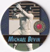 1995 Crown & Andrews Cricket Test Series & Sheffield Shield POG Pack Milk Caps - Gold Foil Parallel #C86 Michael Bevan Front