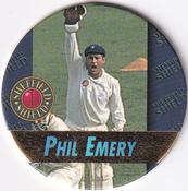 1995 Crown & Andrews Cricket Test Series & Sheffield Shield POG Pack Milk Caps - Gold Foil Parallel #C87 Phil Emery Front