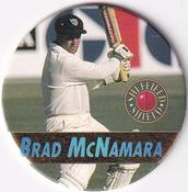 1995 Crown & Andrews Cricket Test Series & Sheffield Shield POG Pack Milk Caps - Gold Foil Parallel #C90 Brad McNamara Front