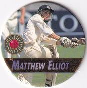 1995 Crown & Andrews Cricket Test Series & Sheffield Shield POG Pack Milk Caps - Gold Foil Parallel #C94 Matthew Elliott Front