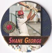 1995 Crown & Andrews Cricket Test Series & Sheffield Shield POG Pack Milk Caps - Gold Foil Parallel #C99 Shane George Front
