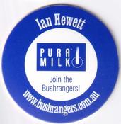 2000-01 Victorian Bushrangers Pura Milk Caps #NNO Ian Hewett Back