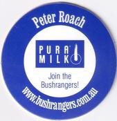 2000-01 Victorian Bushrangers Pura Milk Caps #NNO Peter Roach Back
