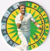 1995 Topsport Total South Africa v England Cricket Player Discs #6 Allan Donald Front