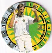 1995 Topsport Total South Africa v England Cricket Player Discs #13 Craig Matthews Front