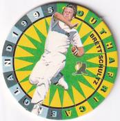 1995 Topsport Total South Africa v England Cricket Player Discs #17 Brett Schultz Front