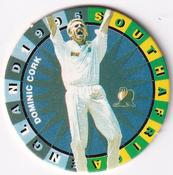 1995 Topsport Total South Africa v England Cricket Player Discs #22 Dominic Cork Front