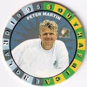 1995 Topsport Total South Africa v England Cricket Player Discs #31 Peter Martin Front