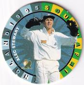 1995 Topsport Total South Africa v England Cricket Player Discs #37 Alec Stewart Front