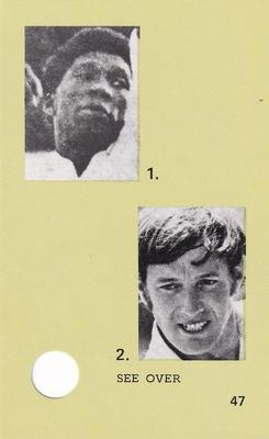 1977 World Series Cricket Souvenir Cassette Cards #47 Joel Garner / Rick McCosker Front