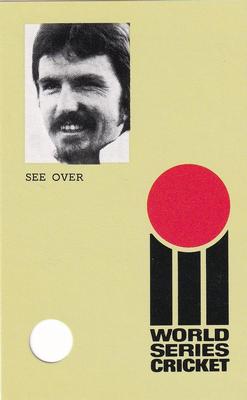 1977 World Series Cricket Souvenir Cassette Cards #NNO Martin Kent Front