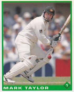 1998-99 Select Cricket Stickers #1 Mark Taylor Front