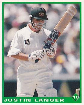 1998-99 Select Cricket Stickers #10 Justin Langer Front