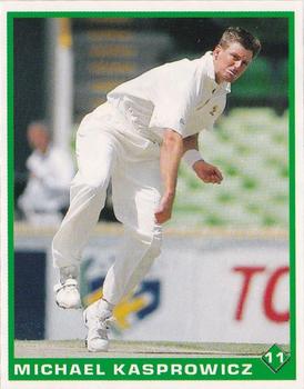 1998-99 Select Cricket Stickers #11 Michael Kasprowicz Front