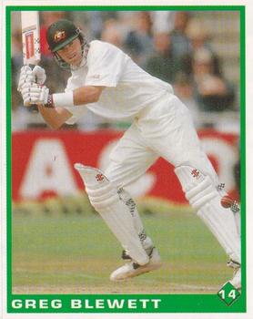 1998-99 Select Cricket Stickers #14 Greg Blewett Front