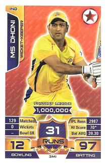 2015-16 Topps Cricket Attax IPL - Star Card Promos #3MI MS Dhoni Front