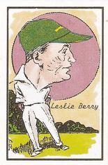 1990 Richards Collection Host Of Cricketers Past #18 Leslie Berry Front