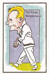 1990 Richards Collection Host Of Cricketers Past #20 Matthew Henderson Front