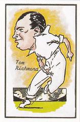 1990 Richards Collection Host Of Cricketers Past #38 Tom Richmond Front