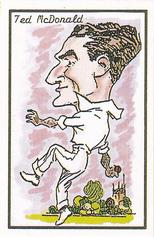 1990 Richards Collection Host Of Cricketers Past #78 Ted McDonald Front