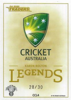 2021-22 TLA Traders Cricket Australia - Legends Case Cards #CCL4 Karen Rolton Back