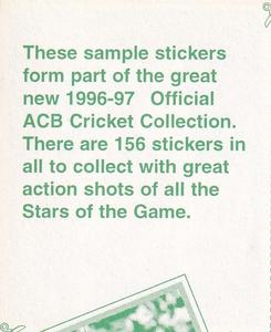 1996-97 Select Stickers - Sample Stickers #6 Craig McDermott Back