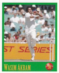 1996-97 Select Stickers - Sample Stickers #36 Wasim Akram Front