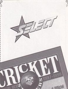 1997-98 Select Cricket Stickers - Sample Stickers #65 Sheffield Shield Logo Back